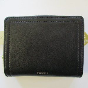 Fossil Wallet RFID Logan Multi in Black Leather